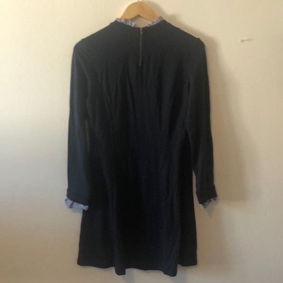 Navy blue long sleeve dress - Picture 4 of 4